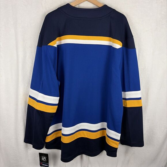 St Louis Blues Fanatics Breakaway Home Jersey Blue Size XL NWT - Picture 6 of 7